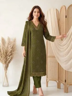 Pure Cotton Printed Kurti Pants and Dupatta Dress - Image 7