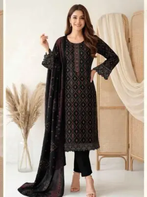 Pure Cotton Printed Kurti Pants and Dupatta Dress - Image 8