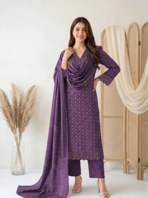 Pure Cotton Printed Kurti Pants and Dupatta Dress - Image 9