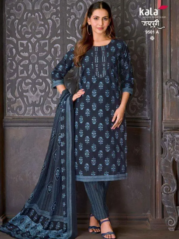 Ethnic Cotton Kurti Pants with Dupatta