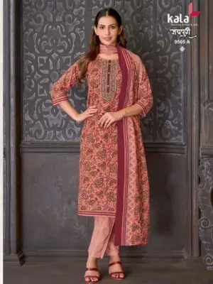 Ethnic Cotton Kurti Pants with Dupatta - Image 8