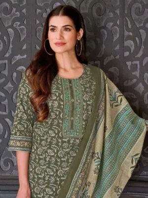Ethnic Cotton Kurti Pants with Dupatta - Image 16