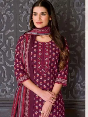 Ethnic Cotton Kurti Pants with Dupatta - Image 14