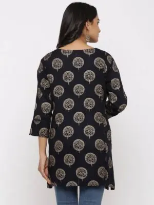 Ladies Printed Rayon Designer Short Kurtis - Image 4
