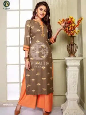 Women's Ethnic Plazzo and Kurti - Image 3