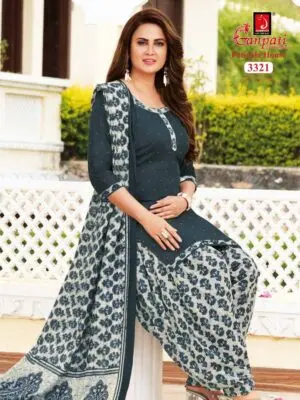 Fully Stitched Pure Cotton Patiala Kurti Salwar Suit with Dupatta and Lining - Image 4