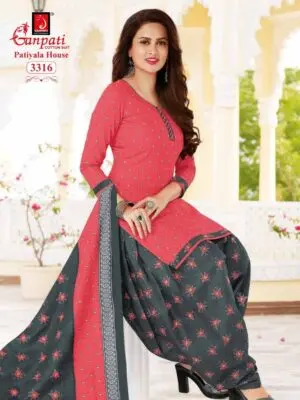 Fully Stitched Pure Cotton Patiala Kurti Salwar Suit with Dupatta and Lining - Image 5