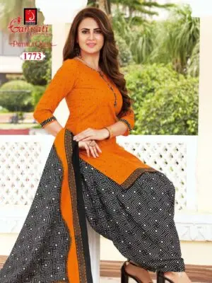 Pure Cotton Stitched Patiala Kurti Salwar Suit with Dupatta and Lining - Image 5