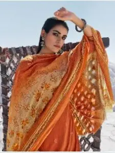 Women Ladies Suits Indian Ethnic Patiala Cotton Dress with Dupatta - Image 4
