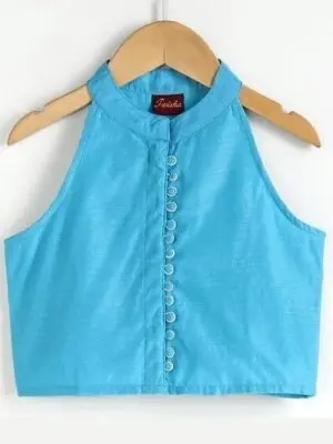 Ethnic Girls Top with Elephant Print Palazzo Pants - Image 2
